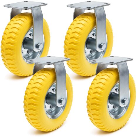 ONEON Lot De 4 Roulettes De Transport Douces TPE 360° - Charge 75kg Par Roulette, Idéal Meubles Lourds