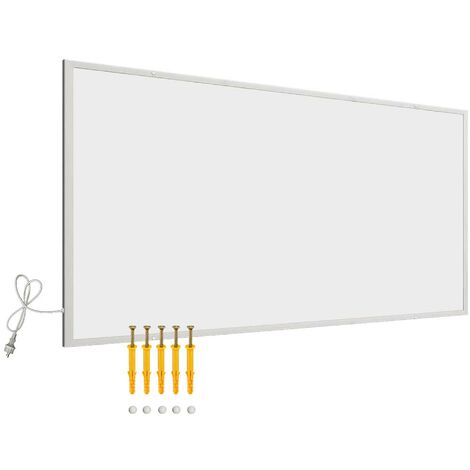 Wiltec – Panneau rayonnant infrarouge 700 W – Installation murale – Émetteur en carbone céramique – Taux de conversion 98% – Dimensions 1220 x 620 x 15 mm