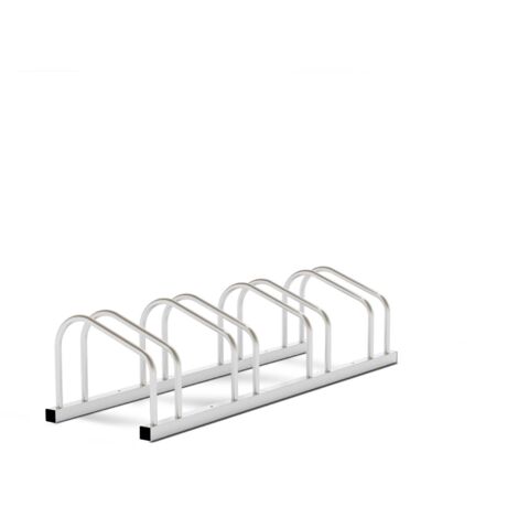 Support Pour 4 Vélos 35-55mm - Porte-Vélos En Acier Galvanisé 101x32x26cm - Montage Facile