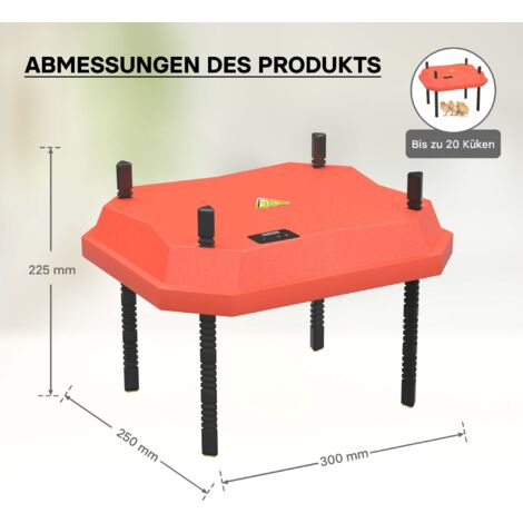 Lampe Chauffante Poussin 500W Avec Télécommande - Température Réglable 27-36°C Pour Élevage