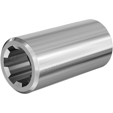 Wiltec – Manchon arbre transmission cannelé Type B 100 mm 1 3/8' – 6 dents – 6 rainures – Compatible tracteurs agricoles