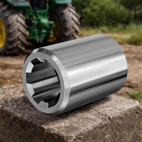 Manchon Pour Arbre De Transmission Type A - 80 Mm, 6 Dents, 1 1/8 - Pour Tracteur Et Matériel Agricole