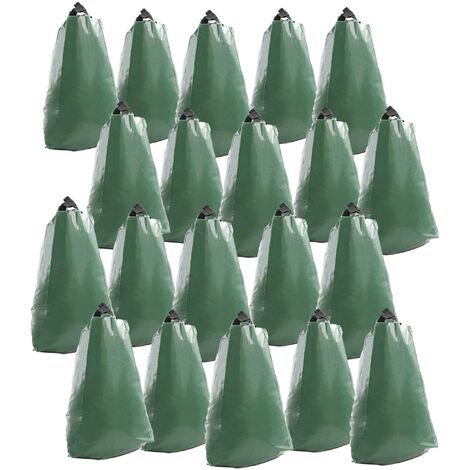 Wiltec Lot de 20x Sac d’arrosage goute à goutte – 920 x 1 x 880 mm – 75 L – Irrigation à long terme en cas de Sécheresse – Arrosoir d’arbres (1/5)