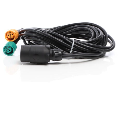 XPOtool Câble remorques 7 Broches de 5 m – avec 2 connecteurs 5 broches – pour alimentation des Feux arrière des Remorques et Caravanes