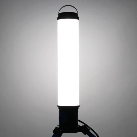XPOtool Tour d’éclairage de chantier LED 100W 360° Spot de 10 000 lumen avec Prise Projecteur Baladeuse Éclairage Obsucurité Dispositif de sécurité Chantier Lampe