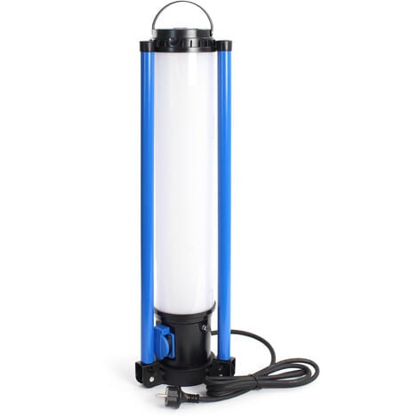 XPOtool Tour d’éclairage de chantier LED 100W 360° Spot de 10 000 lumen avec Prise Projecteur Baladeuse Éclairage Obsucurité Dispositif de sécurité Chantier Lampe