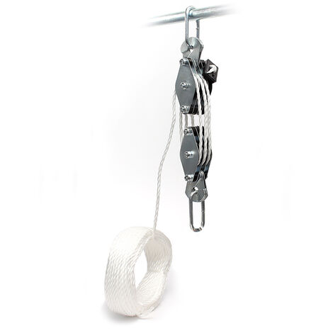 Palan Manuel - Charge Max. 180 Kg - Avec Câble Bowden Universel De 20 M - Hauteur De Levage Max. 3 M - Treuil Avec Poulie De XPOtool | Leroy Merlin