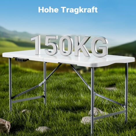 WilTec Table De Travail Acier Inoxydable 120x60x85cm - Avec Rebord Et Plaque MDF - Établi Professionnel Réglable