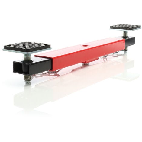 Wiltec Traverse de levage pour cric, capacité de charge 2000 kg, Réglable, avec Patins en Caoutchouc, Véhicules Atelier Garage