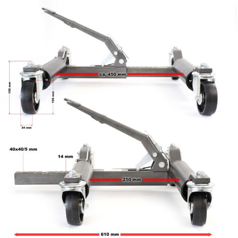 Rampas De Carga XPOtool 200 Cm – Para ATV, Quad, Moto, Soportan 800 Kg, Plegables Y Antideslizantes