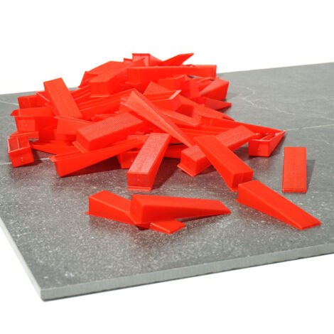 XPOtool Cale carrelage Autonivelante Lot 500 pcs. Pose Carreau Mur Sol Chantier Outil Nivellement