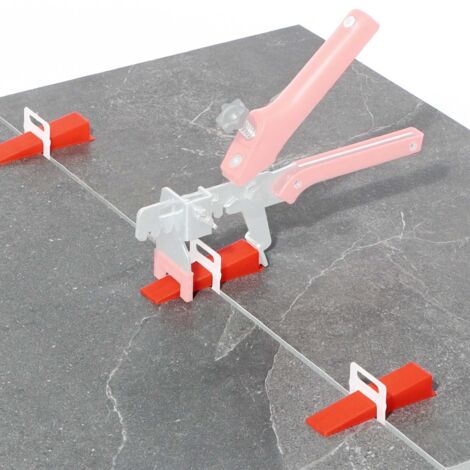 XPOtool Cale carrelage Autonivelante Lot 500 pcs. Pose Carreau Mur Sol Chantier Outil Nivellement