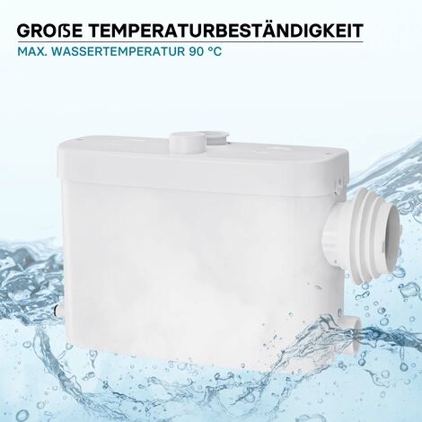 Pompe De Relevage Eaux Usées 550W - Broyeur Intégré - 4 Entrées WC/lavabo - Hauteur Refoulement 8.5m - XPOtool