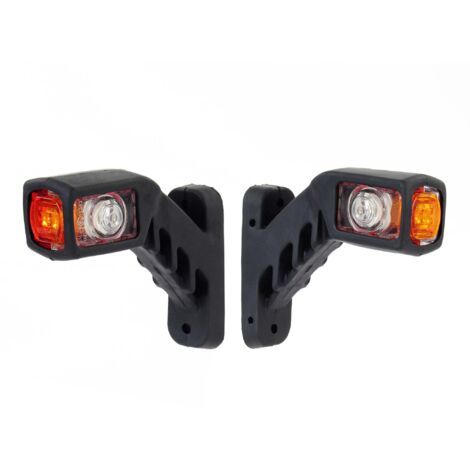 Feux De Position Latéraux LESU Pour Remorque Camion RC échelle 1:14 - LED, Métal/plastique - Neuf