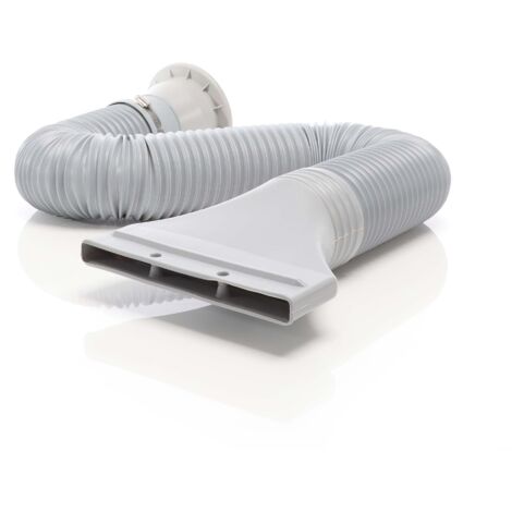 Wiltec – Tuyau d’évacuation clim 0,7-1,7 m – Ø 116 mm – Pour systèmes d’extraction et climatiseurs – Évacuation rapide de l’air