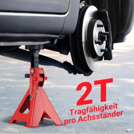 Chandelles De Levage PRECISION STEEL 2T - Hauteur 266-355 Mm Pour Véhicules