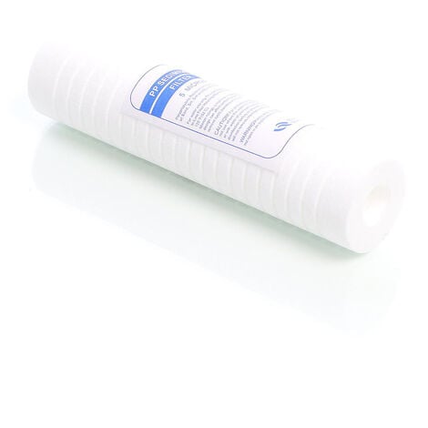 Naturewater PP-10B Cartouche filtrante – 10" / 254 mm – Ø 60 mm – Finesse 5 µ – en Polypropylène – Filtre Filtration Purification Eau potable et de robinet