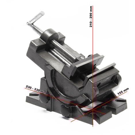 Étau de précision Largeur de mâchoires 100mm Pivotant Vertical Outil de maintien Établi Atelier