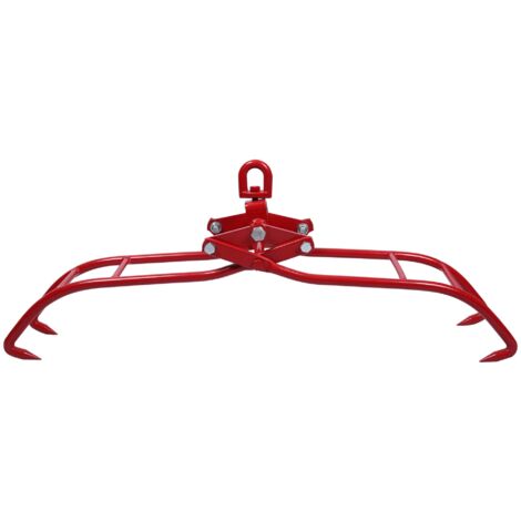 Wiltec Grappin forestier pour troncs – 475 x 270 x 1180 mm – Ouverture max. 930 mm – Force max. 1000 kg – Outil pince de levage avec 4 Mandrins de serrage – Griffe Pince forestière pour grumes, débard (1/3)