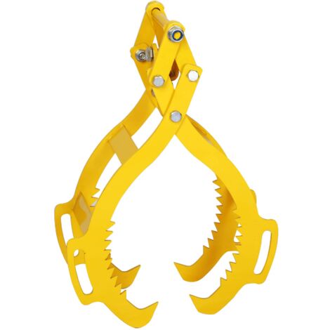 Wiltec Pince forestière pour troncs max. 720 mm – Force 1500 kg – Pince de levage – avec 4 Mandrins de serrage – Grappin de débardage, Pince à bois