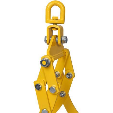 Wiltec Pince forestière pour troncs max. 720 mm – Force 1500 kg – Pince de levage – avec 4 Mandrins de serrage – Grappin de débardage, Pince à bois