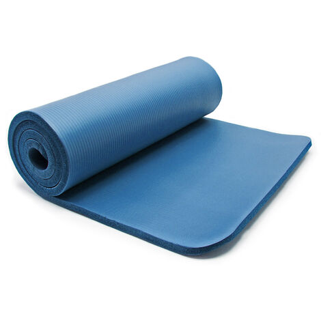 Sticker Mousse bleue rouleau pilates femme sport salle de fitness yoga 