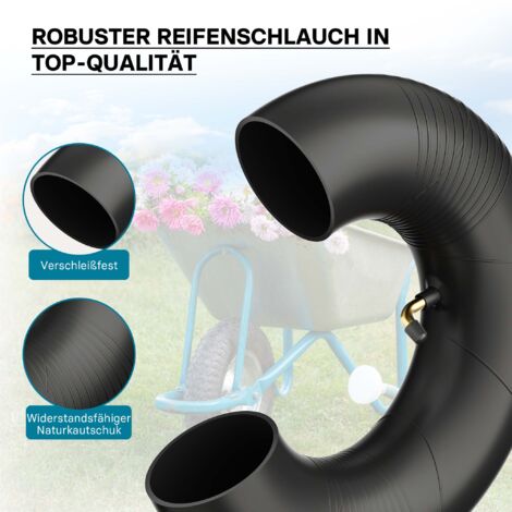 Chambre à air pour pneu de tracteur à pelouse 13x5.00-8 avec valve coudée roue tondeuse à gazon