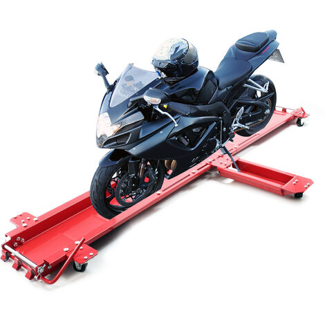 Béquille moto ajustable à fixer au sol pour parking spécial gros pneu