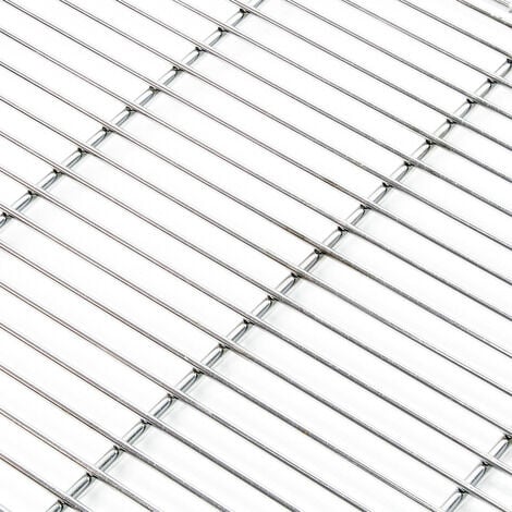 Wiltec Grille de barbecue Carrée en Acier fin 60 x 40 cm Barbecue boule et Barbecue rond Grillade Terrasse Jardin Plancha Viande Légumes