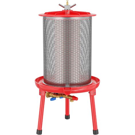 Wiltec – Presse hydraulique 20L en acier inoxydable – Pression max. 3 bars – Pour jus de pomme, poire, raisins et baies – Extraction sans électricité