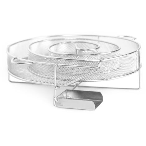 Wiltec Générateur de fumée froide 16x4,5cm Fumage à froid Serpentin fumoir Forme ronde Smoker BBQ Viande Légumes Poisson Saumon