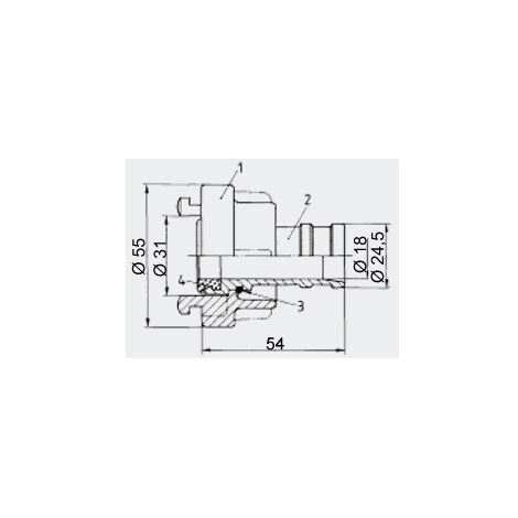 Accouplement Storz Wiltec D/25 Mm En Aluminium Avec Filetage Femelle 1 Pouce - Raccord Rapide 120° Pour Tuyaux Pompiers Et Irrigation