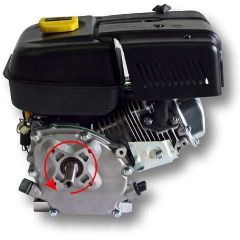 Wiltec LIFAN 168 F-2B Moteur essence – 380 x 360 x 260 mm – 4,8 kW (6,5 CV) – 196 ccm – 4 temps, Ø arbre 19,05 mm – capacité 3,6 L – OHV – Refroidi par air – Monocylindre Lanceur manuel – Kart Jardin