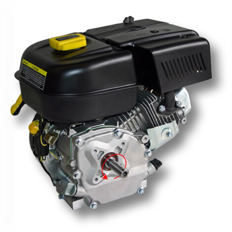 Wiltec LIFAN 168 F-2B Moteur essence – 380 x 360 x 260 mm – 4,8 kW (6,5 CV) – 196 ccm – 4 temps, Ø arbre 19,05 mm – capacité 3,6 L – OHV – Refroidi par air – Monocylindre Lanceur manuel – Kart Jardin