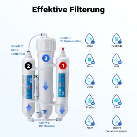 Naturewater NW-4-75RODT – Système Osmose Inverse (RO) 4 étapes – 285 l