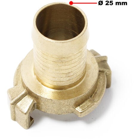 Embout de tuyau en laiton Connecteur de raccord rapide DN25 (1") pour Tuyau d’eau Tuyau d’arrosage
