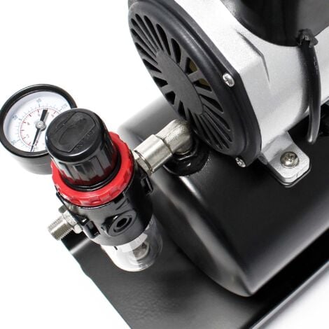 Régulateur de pression d’air & séparateur d’eau et manomètre jusqu’à 7bar 9,51mm (1/8") 12,91 (1/4")