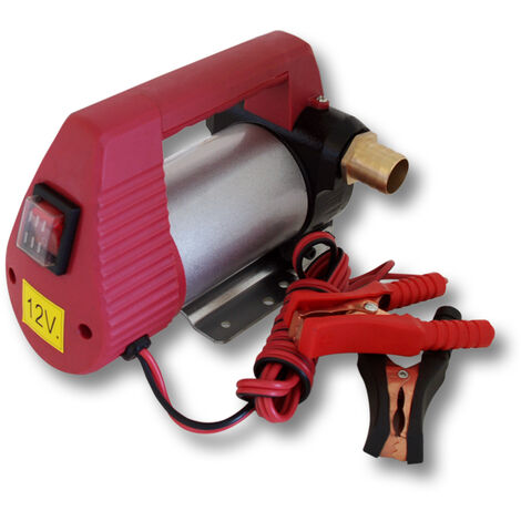 Pompe à Fuel ou Gasoil bio Autoaspirante 12V/150W 40l/min Mobile Pistolet  Auto.