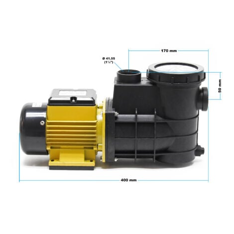 SunSun Pompe piscine 220 W – Débit 5000 l/h – Hauteur refoulement 5,5 m – Pompe de filtration et de circulation pour Filtre Eau – Pool Whirlpool Bain remous Jardin