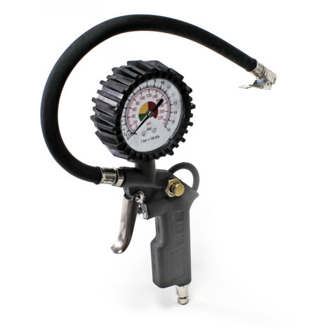 Pistolet de Gonflage Pneus pour Compresseur, Inclus Gonfleur Pneus avec
