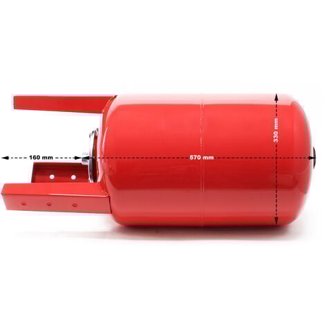 Wiltec Réservoir pression à vessie – 50 Litres – en Acier – Version verticale – Surpresseur pour la surpression eau domestique – Réservoir Cuve suppresseur pour pompe