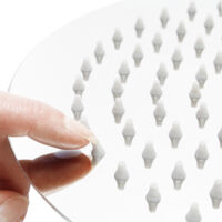 Ibergrif - Pommeau De Douche Grande Taille 30 Cm - Inox - Économie D'eau 30% - Inclinable Et Pivotant - Filetage 1/2"