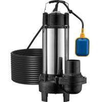 Wiltec Pompe électrique pour eaux sales – Submersible – 2200 W / 31200 l/h – Refoulement max. 10 m – avec Flotteur et Broyeur de végétaux – pour Arrosage Irrigation Jardinage Relevage Puisard Drainage