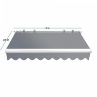 Store Bras Articulé 3m Avec Manivelle - Protection Solaire Balcon/Terrasse, Tissu 280g/m² Imperméable