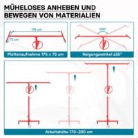 Lève-panneaux, Lève-plaque De Plâtre Réglable Pour Plaques De Plâtre