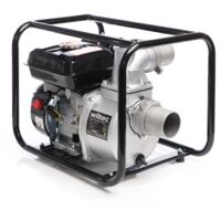 Wiltec – Pompe à essence pour eaux usées 4 kW – Débit 48000 l/h – Hauteur de refoulement 30 m – Profondeur d'immersion 8 m – Pour drainage et irrigation