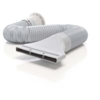 Wiltec – Tuyau d’échappement 0,7–1,7 m – Ø 116 mm – Pour systèmes d’extraction d’air et climatiseurs – Évacuation rapide des polluants