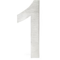 Plaque Numéro Maison Chiffre "1" 3D 20cm Acier inoxydable Résistant Intempéries Matériel Fixation