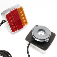 Feux arrières LED ave aimant Fiche à 7 broches 12V, E11 Remorque Camion Éclairage immatriculation