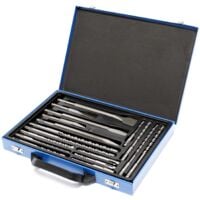 Jeu de 17 forets et burins SDS avec coffret perforateur burineur marteau-piqueur maçonnerie